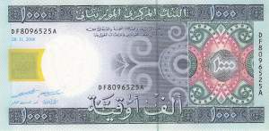 Mauretanien p13b 1000 Ouguiya 2006